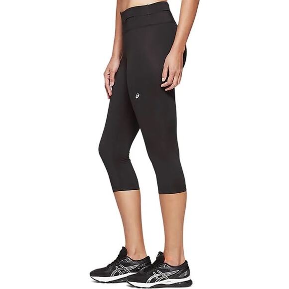 Asics Black Capri Leggings Size XS Running Activewear Athleisure - Picture 2 of 9